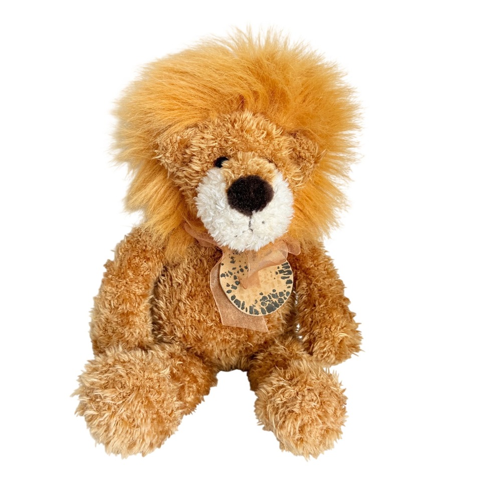 Gund Plush Lion Kids Medium Brown Gold Fuzzy Mane Safari Stuffed Animal